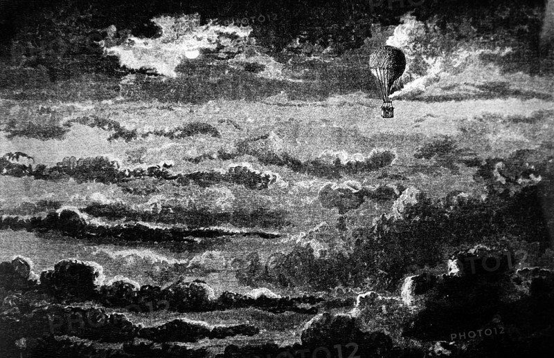 The balloon 'Geant' among the clouds
