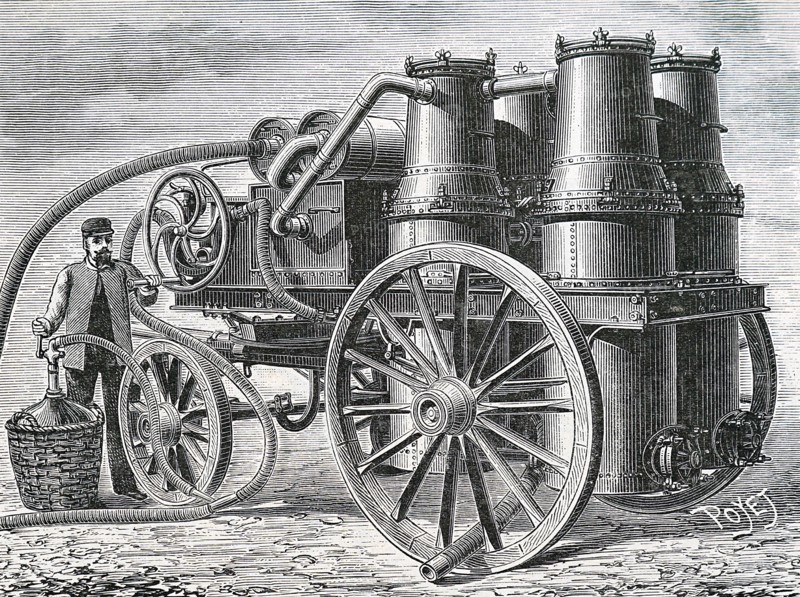 A hydrogen generating machine used in the inflating of military balloons