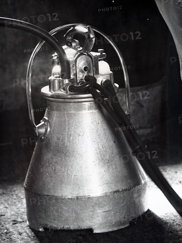 Photograph of an electric milking machine