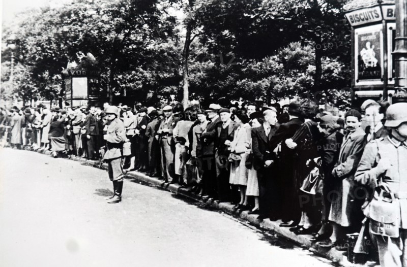 On the Champs-Élysées in Paris, 1940