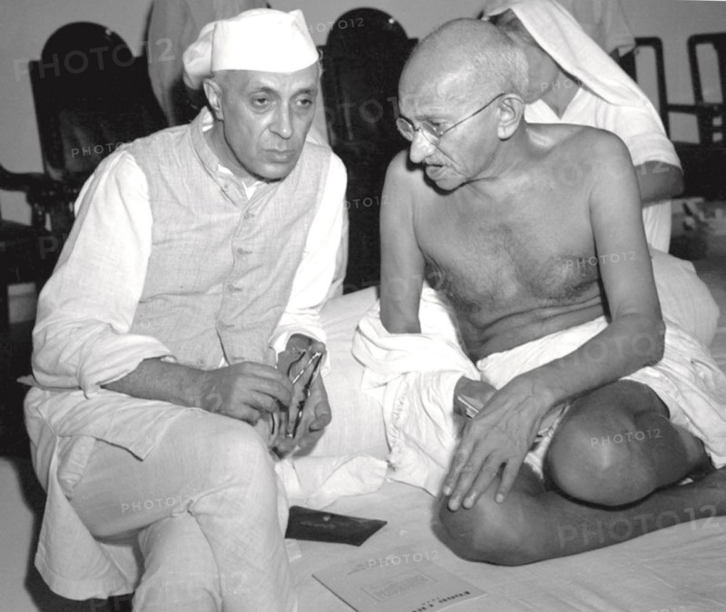 Gandhi during the Salt March, March 1930