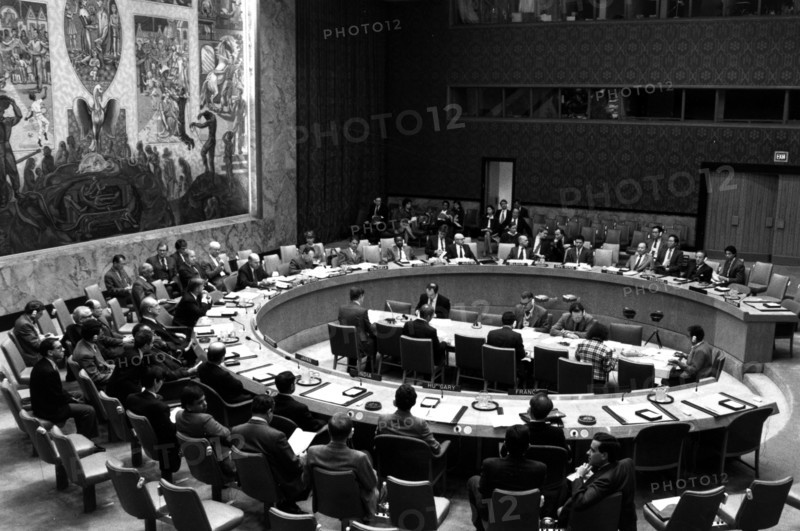 Photograph taken during a session of the United Nations General Assembly