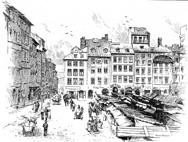 The old town in Warsaw, Poland