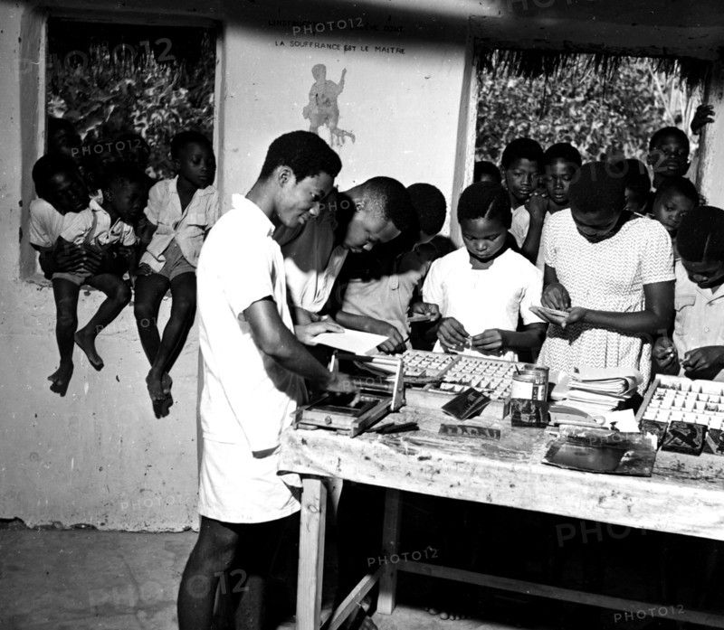 Photograph taken of a primary school in the French Togoland