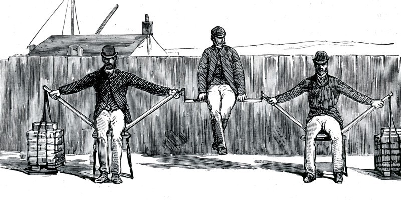 The principle of the cantilever which was used in the Fourth Bridge
