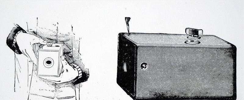 A Kodak Box Camera which used Eastman negative film roll