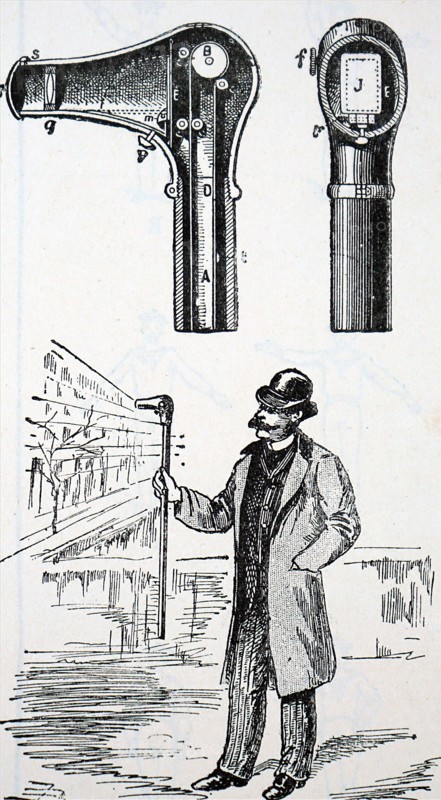A walking stick camera