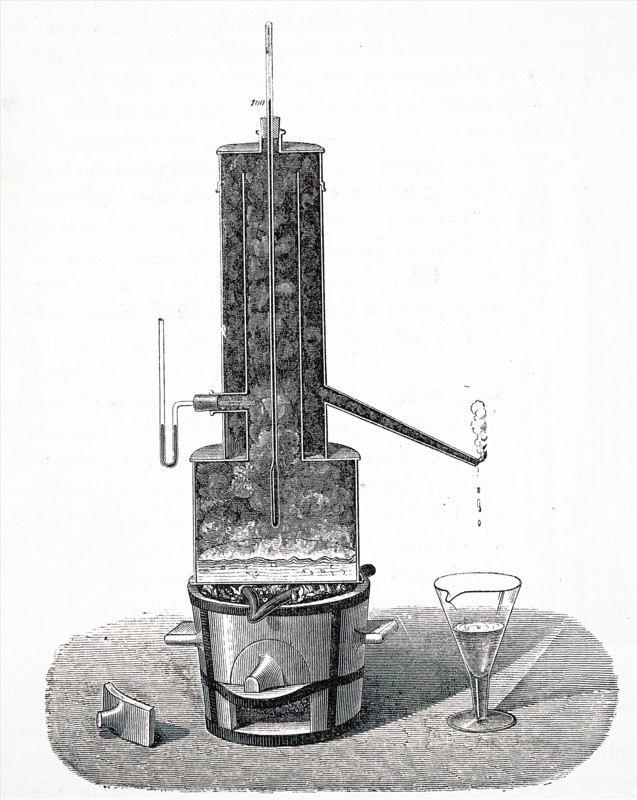 A calibration of a mercury thermometer at boiling point of water at normal atmospheric pressure