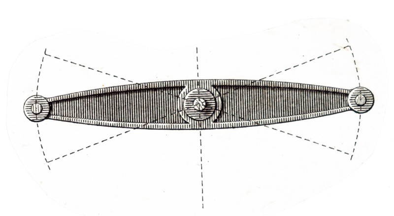 Illustration of an 19th Century mechanical weighing scales