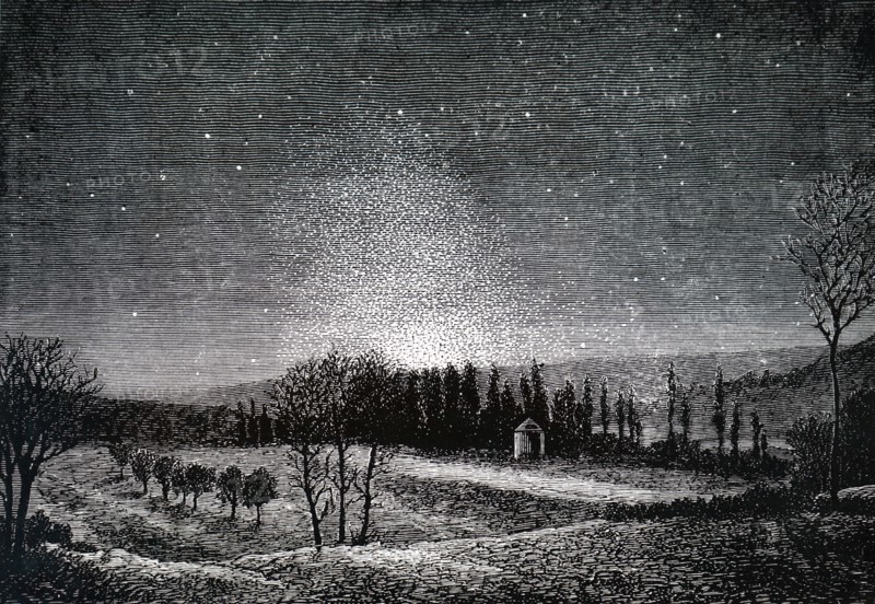 A zodiacal light observed at Osray, France