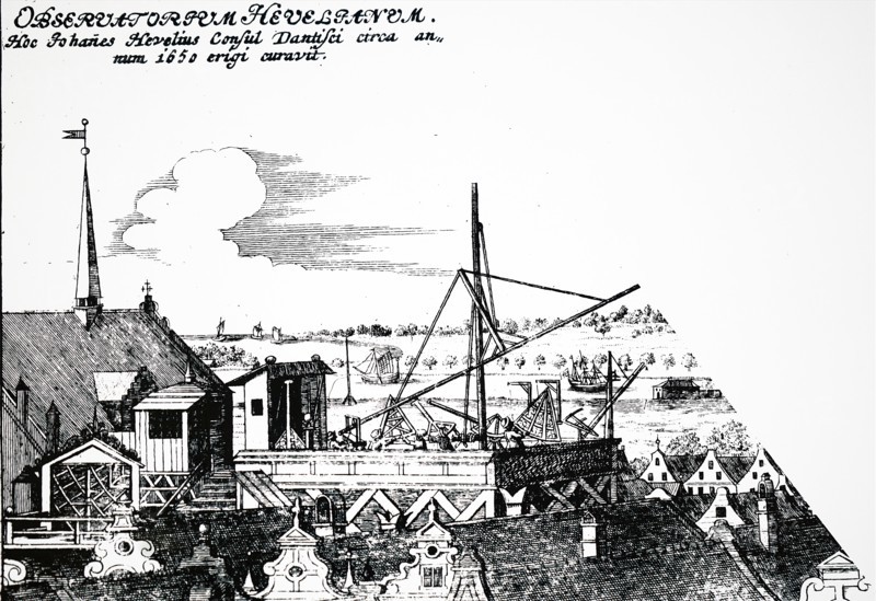 Johannes Hevelius's observatory at Gansk