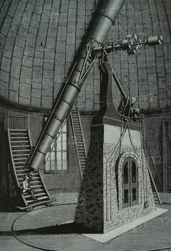 A 23-inch refractor built by Alvan Clark