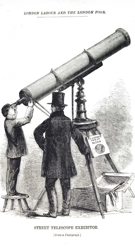 A street telescope in London