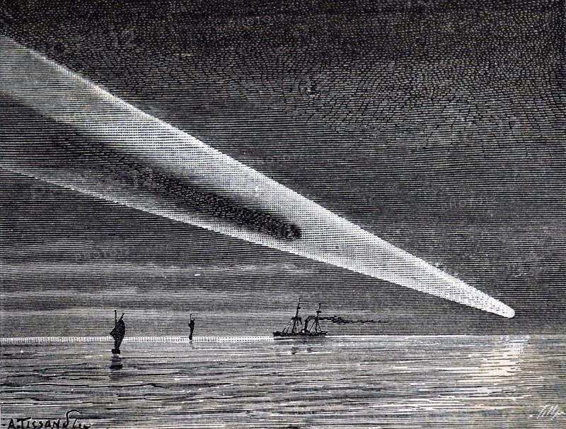 The Great Comet of1882 seen from the Río de la Plata