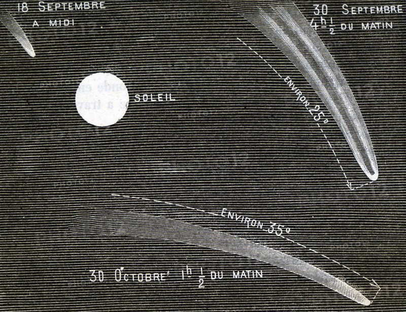 The Great Comet of1882 seen from Buenos Aires, South America