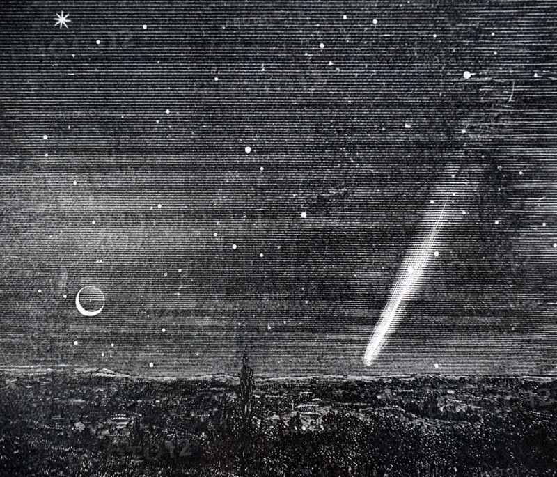 The Great Comet of1882 seen from Buenos Aires, South America