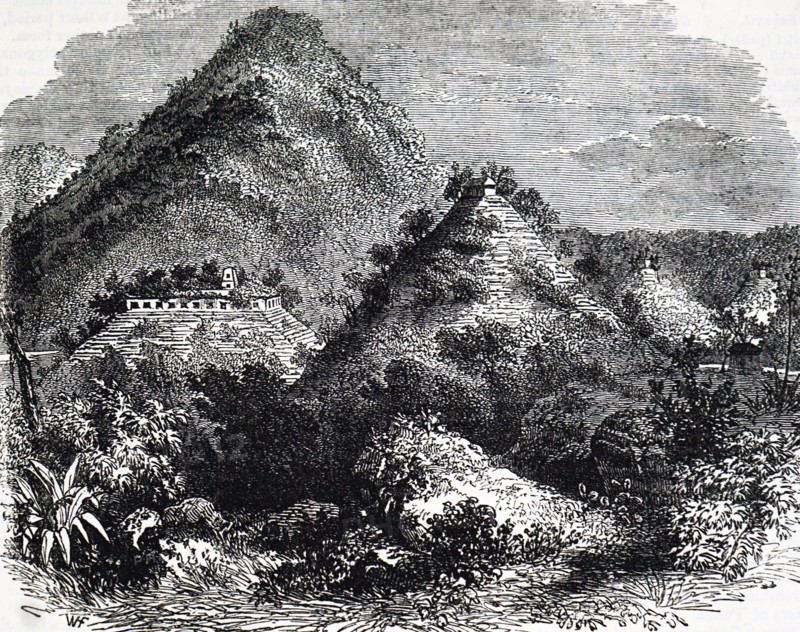 The ruins of Palenque, a Mayan city in southern Mexico dating from226 BC