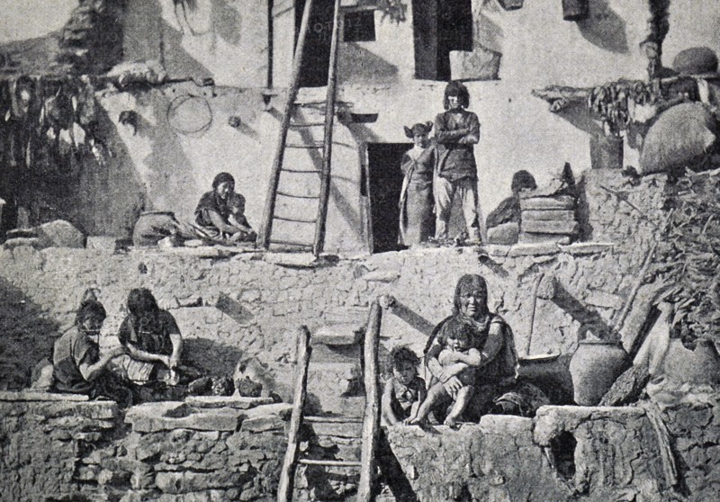 A Pueblo Indian village