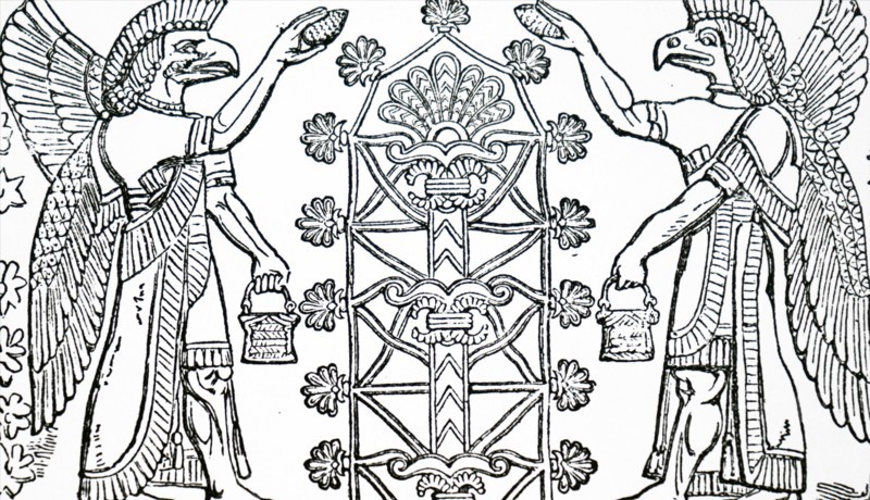 The Assyrian God Nisroch, the God of Agriculture