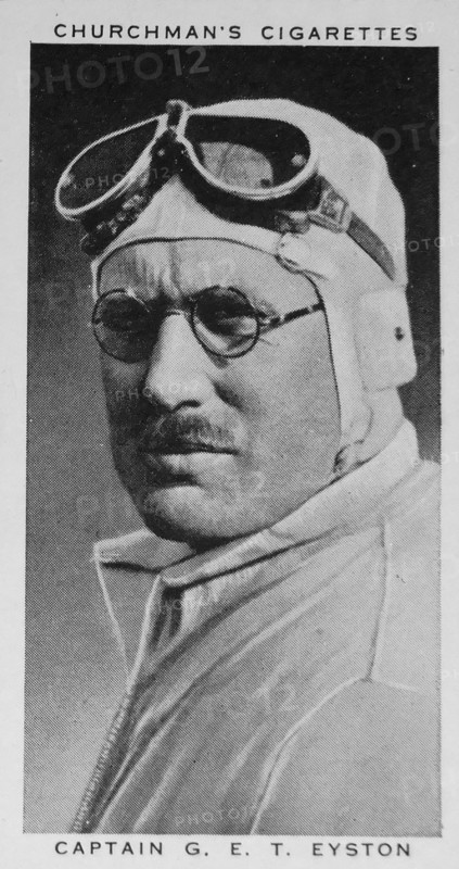 Churchman Kings of Speed Series cigarette card depicting George Eyston