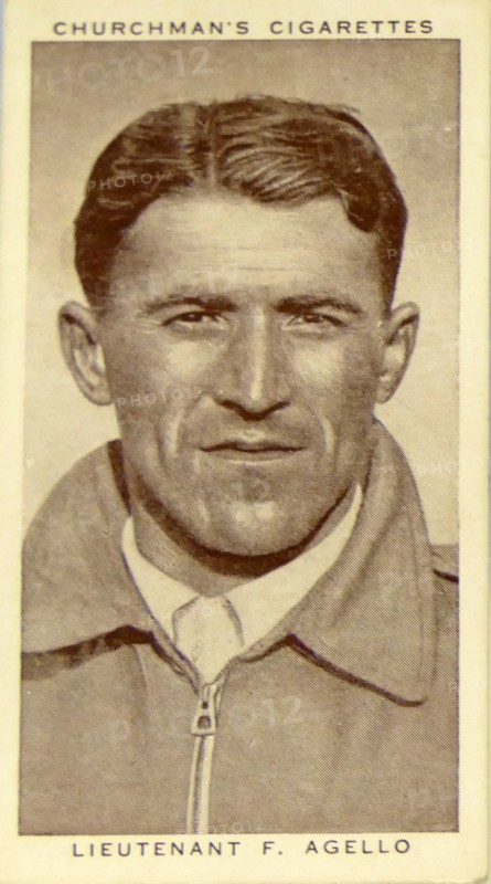 Churchman Kings of Speed Series cigarette card depicting Francesco Agello