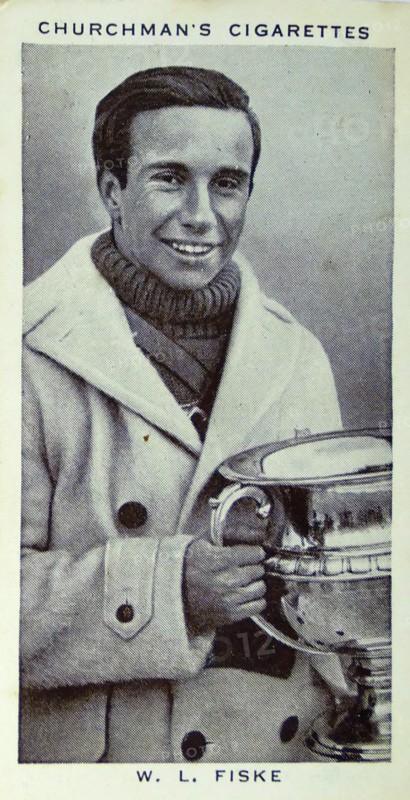 Churchman Kings of Speed Series cigarette card depicting Billy Fiske