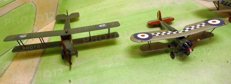 Collection of model Royal Air Force planes