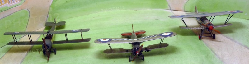 Collection of model Royal Air Force planes
