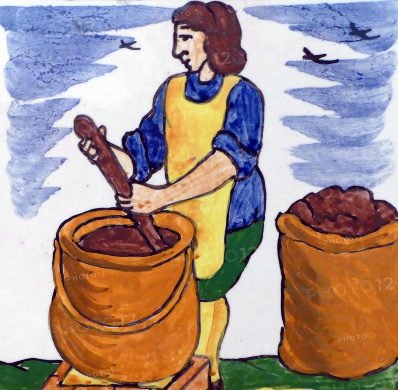 A woman using a Jicara