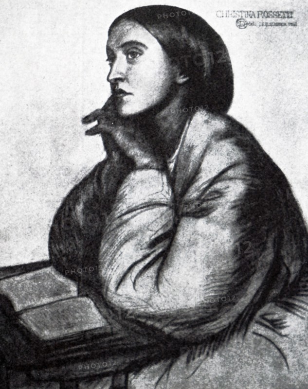 Christina Rossetti, sister of Dante Gabriel Rossetti 1828-1882) a British poet, illustrator, painter and translator