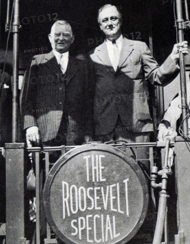 Photograph of President Roosevelt with John Nance Garner