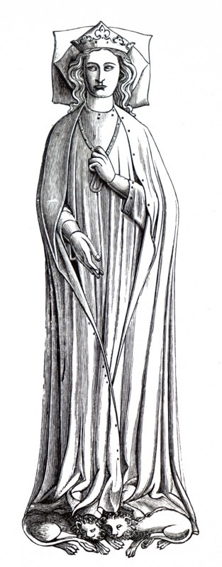 The effigy of Eleanor of Castile