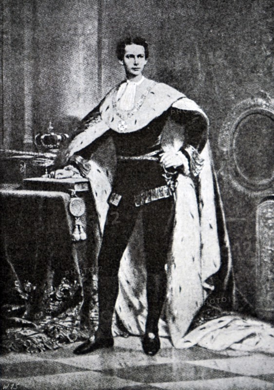 Photographic portrait of Ludwig II of Bavaria