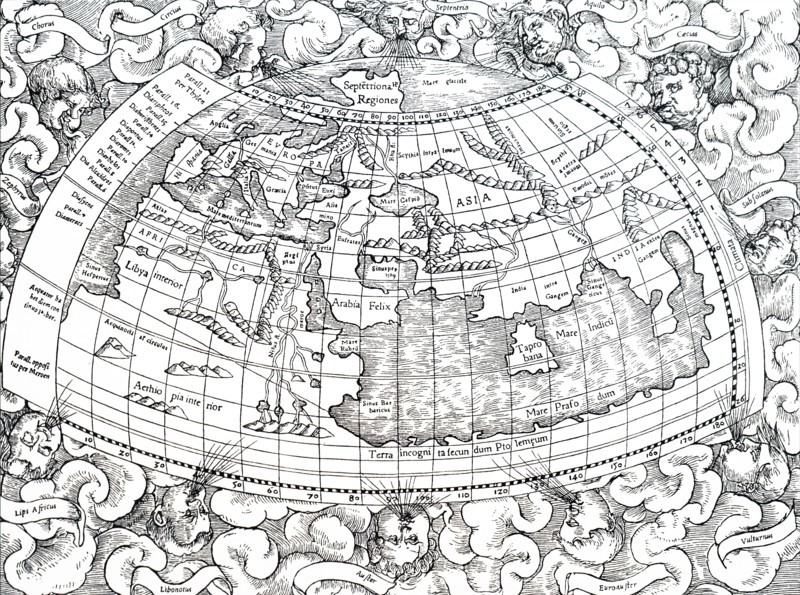 Ptolemy of Alexandria's map of the then known world Claudius Ptolemy