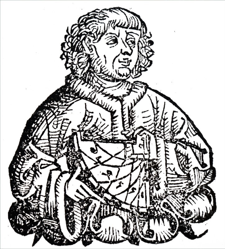 Portrait Ptolemy of Alexandria in his observatory