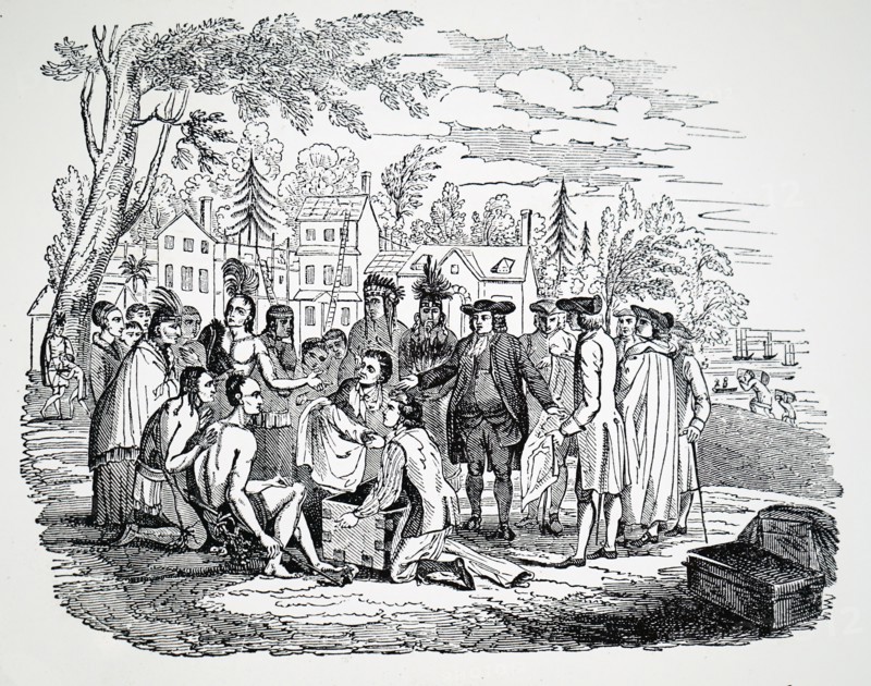William Penn treating with Indians