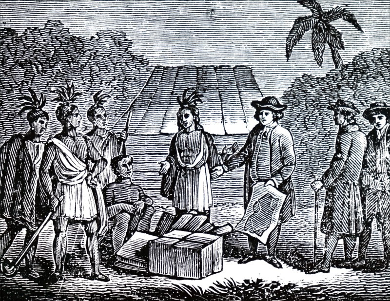 William Penn treating with Indians