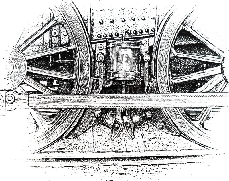 A locomotive drive brake