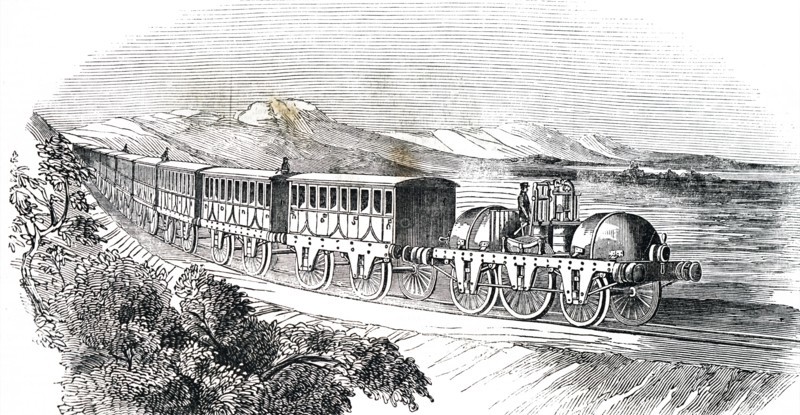 The Parsey compressed-air locomotive designed by Arthur Parsey