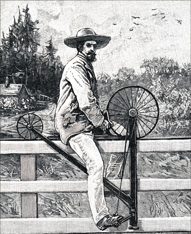 An early bicycle railroad