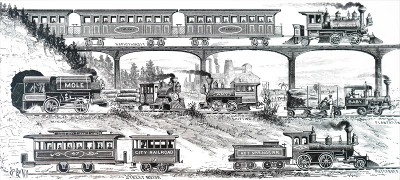 Various light-duty locomotives built by H