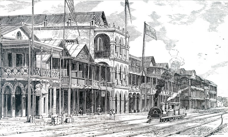 The Terminus of the Panama Railway at Colón