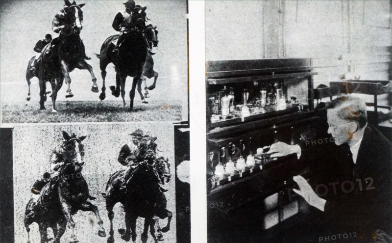 Photographs highlighting the inception of the Transatlantic wireless photo service between London and New York