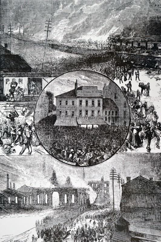 Scenes at Pittsburgh during the railway workers strike