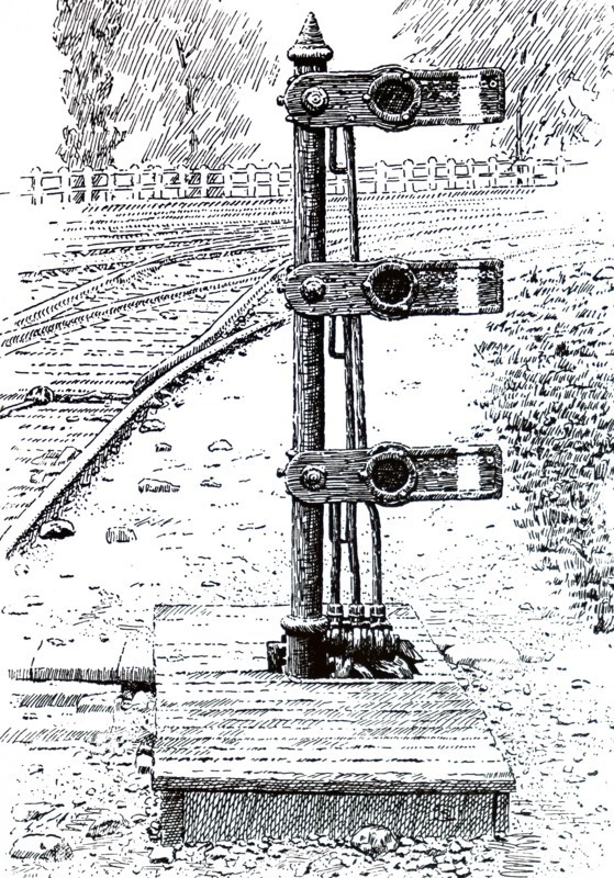 A Dwarf Semaphore Signal and Split Switch on an American Railroad