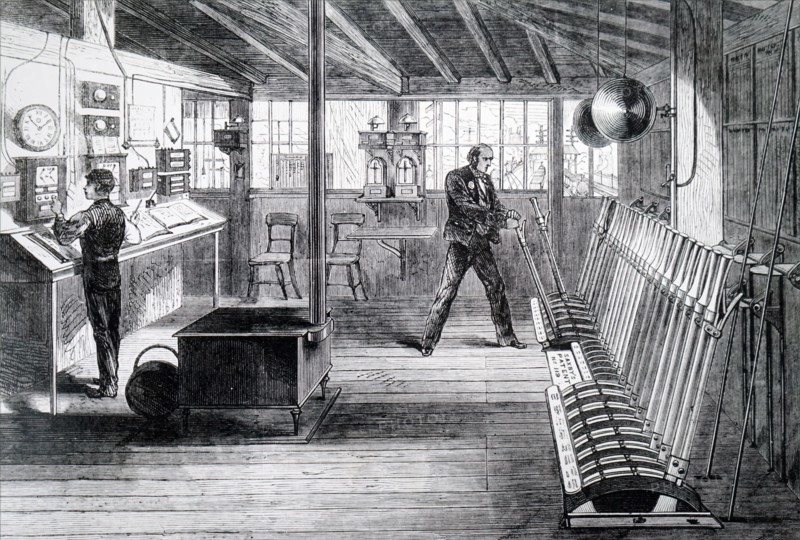 A typical signal box
