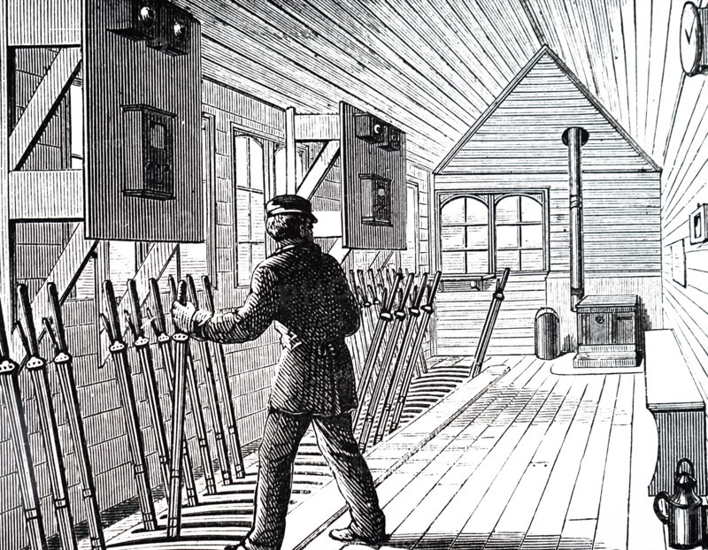 A typical signal box
