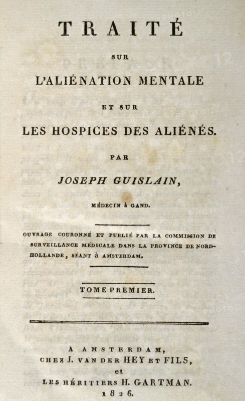 Fear Therapy used by Joseph Guislain, the first official psychiatrist of the Southern Netherlands