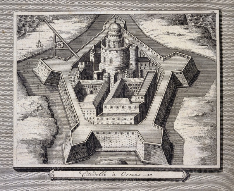 Fortified city at Hormuz, Persia, Iran, 17th century
