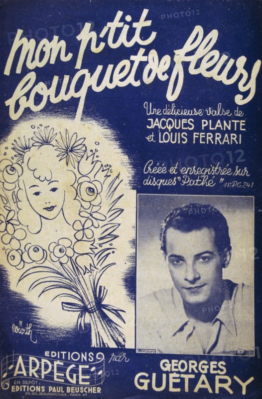 cover of a French 1940's Song book for singers including Georges Guétary